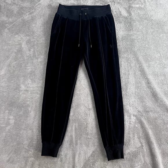 Ralph Lauren Pants - Ralph Lauren Velour Joggers Womens XS Black Luxe Loungewear Drawstring